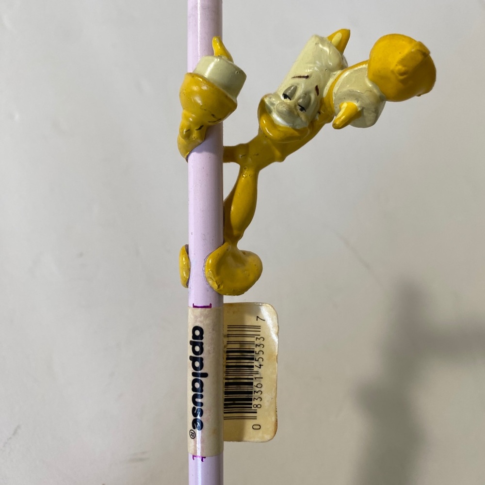 Disney Beauty & the Beast Lumiere Figure Pencil Applause New Vintage 90s